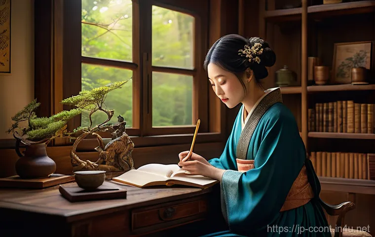 문화콘텐츠 기획 포지션별 역할 설명 - **Creative Content Planner Brainstorming Session**
    A young, gender-neutral content planner, dres...